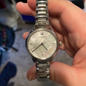 Burberry Mother of Pearl Diamond Watch